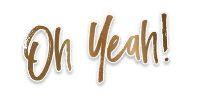 Oh Yeah Logo -Gold-White Outline-transparent background